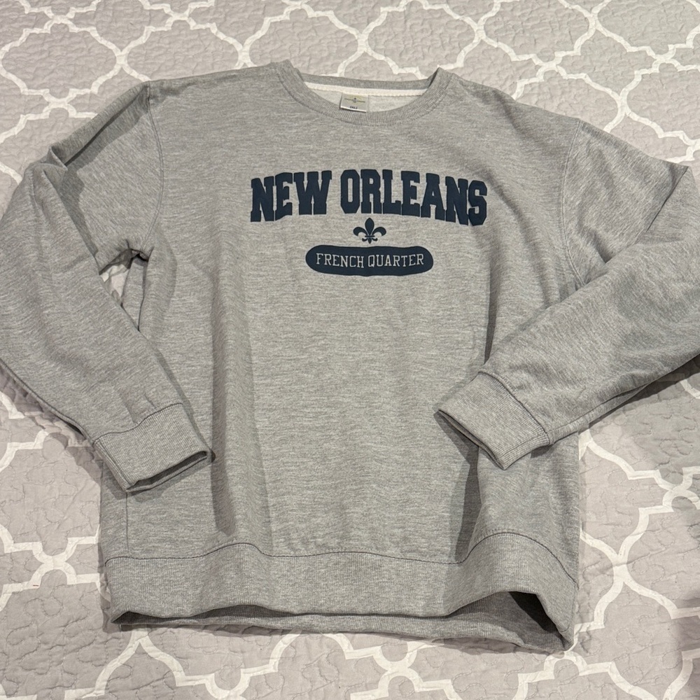 Women's Gray New Orleans French Quarter Sweatshirt